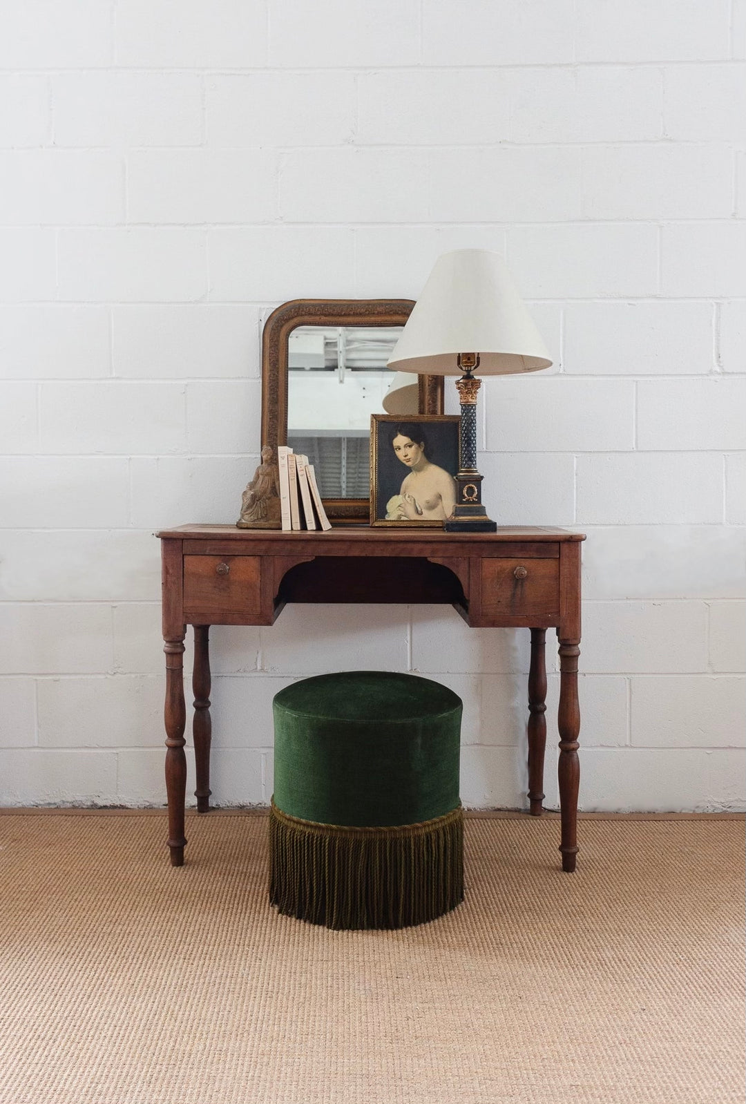 19th century French walnut writing desk