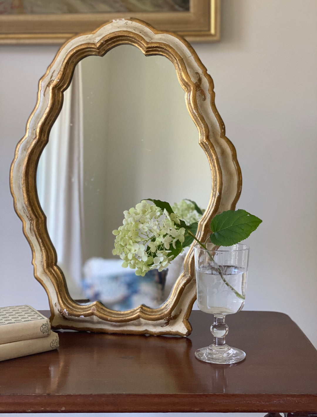 rare midcentury italian florentine vanity mirror