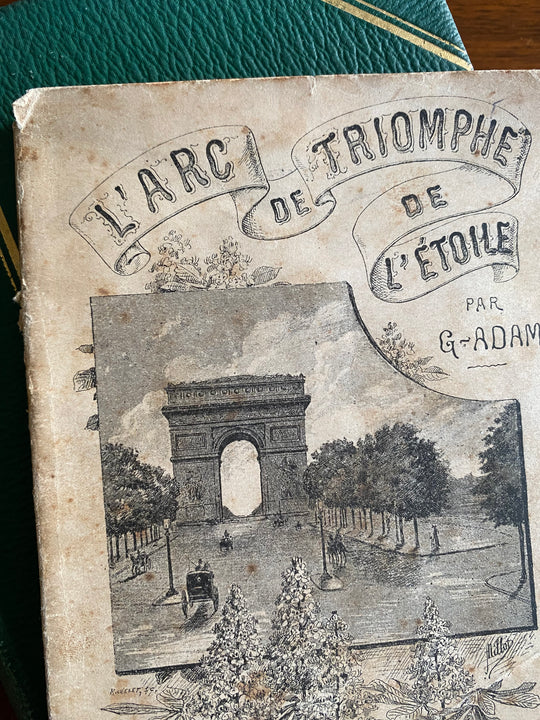 19th century French “L’arc de Triomphe” illustrated monograph booklet