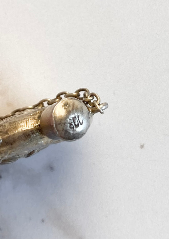 19th century french 800 silver smelling salt locket