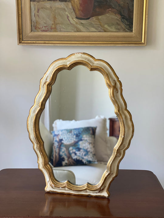 rare midcentury italian florentine vanity mirror