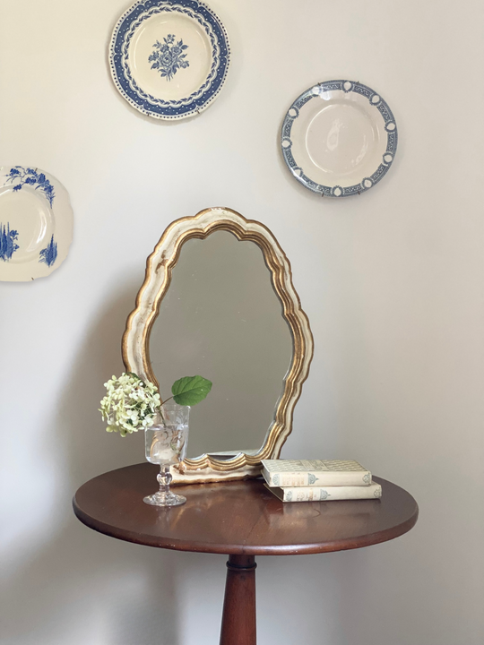 rare midcentury italian florentine vanity mirror