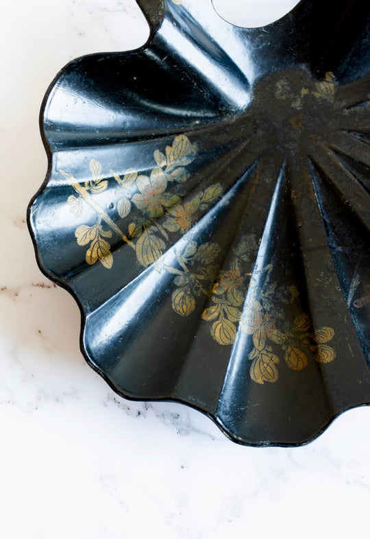 19th century Napoleon III French extra large chinoiserie papier mâché tray