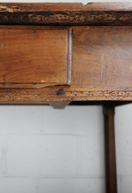 19th century French oak kitchen table