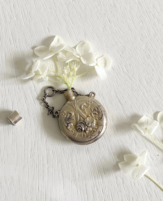19th century french 800 silver smelling salt locket
