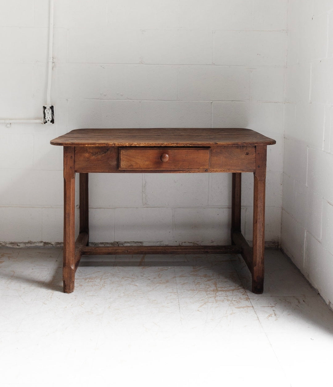 19th century French oak kitchen table