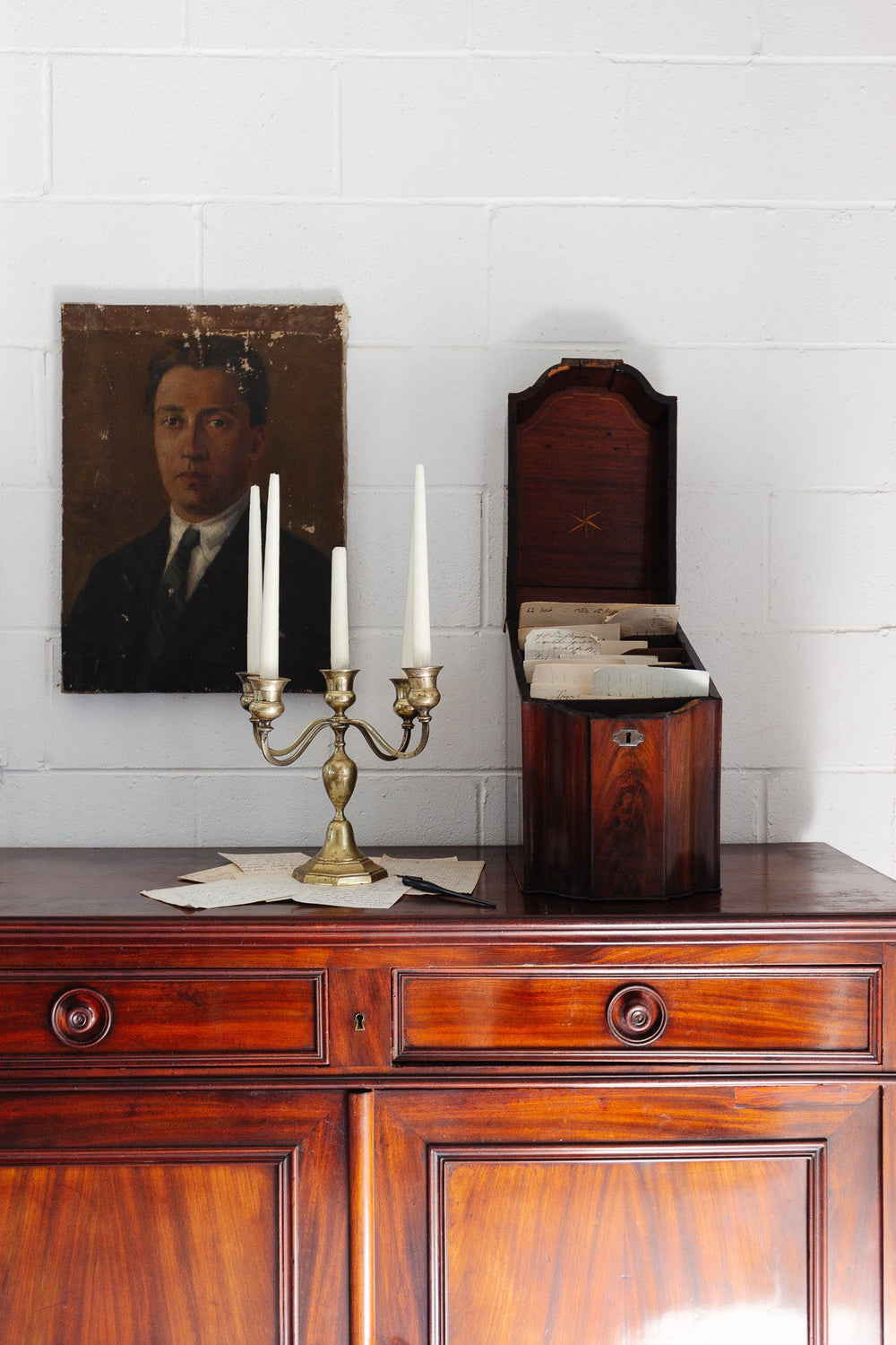 eclectic set of antique french turn of the century of handwritten letters