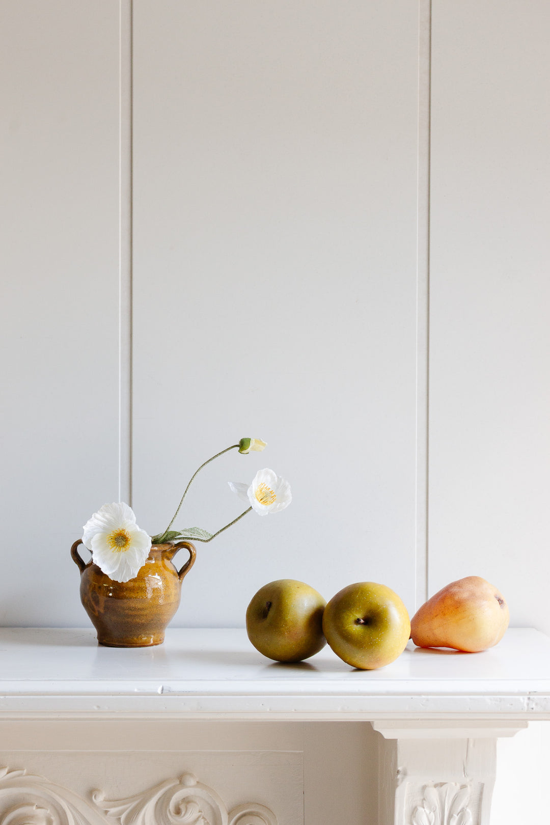 vintage french two tone glazed pot