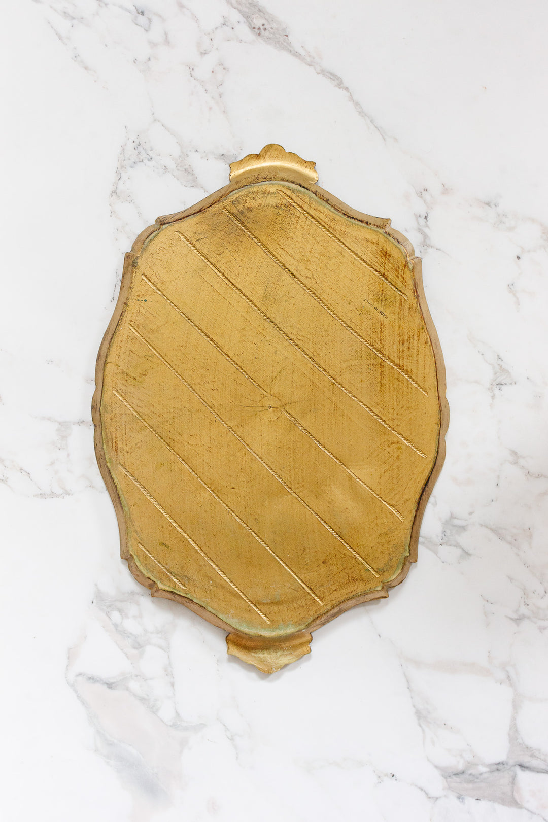 vintage italian florentine tray, large