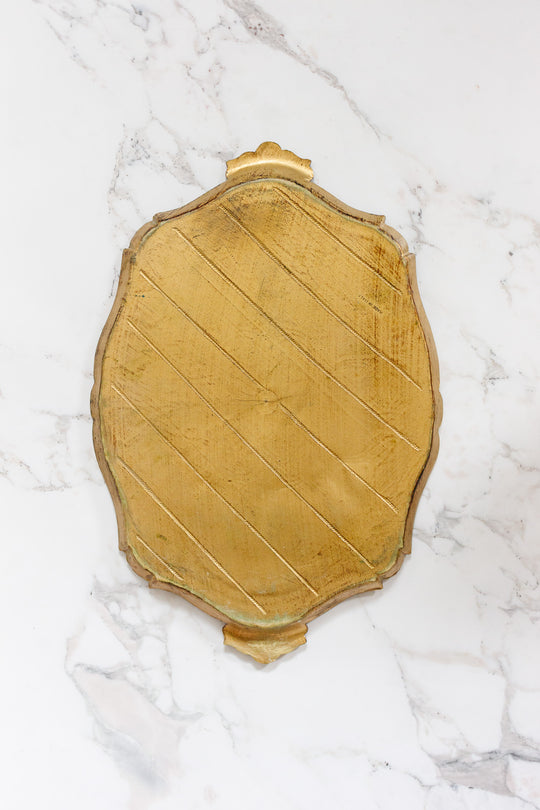 vintage italian florentine tray, large