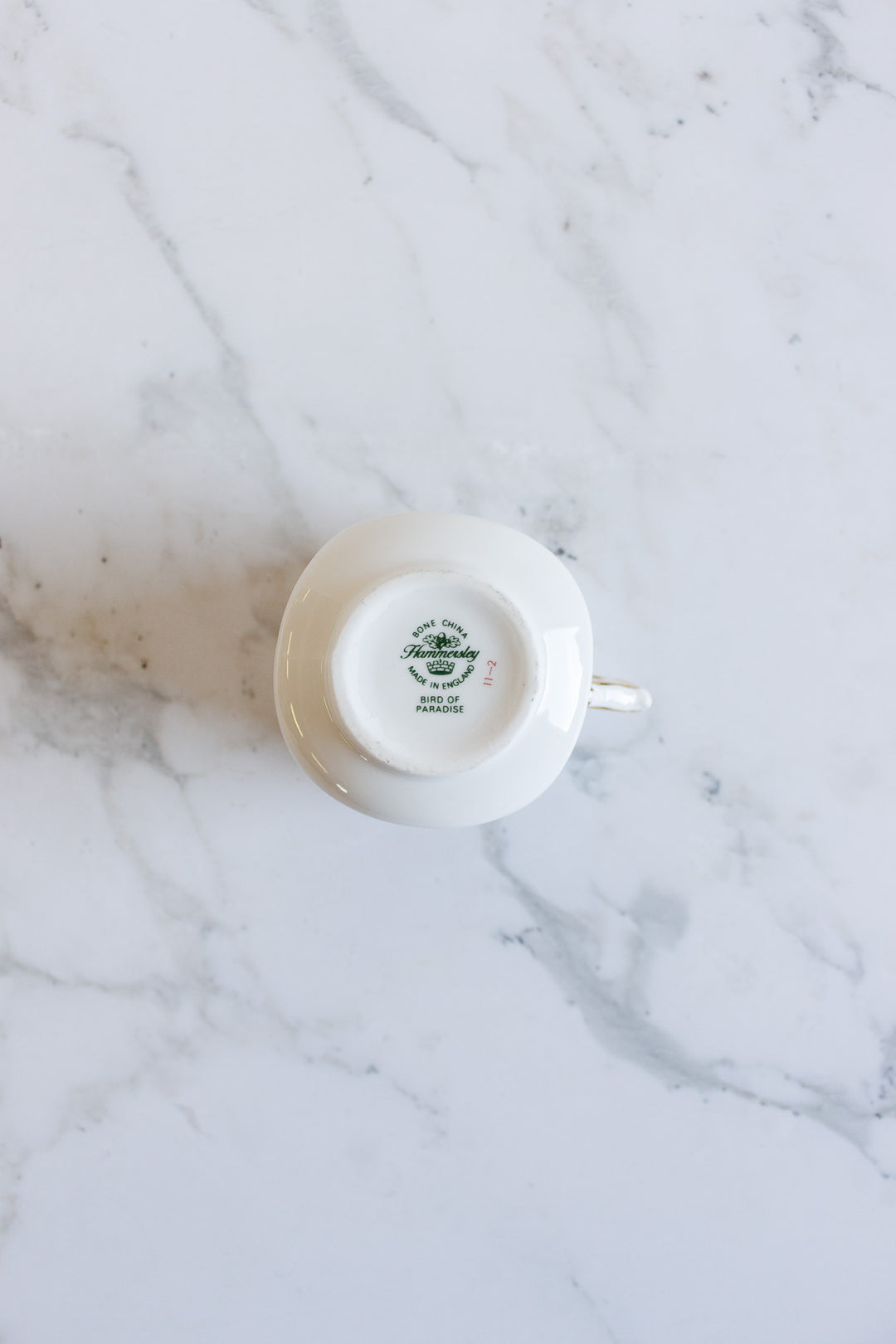 vintage hammersley "bird of paradise" teacup and saucer