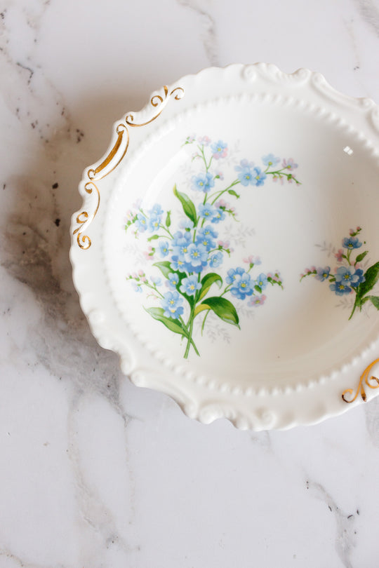 vintage royal albert floral trinket dish