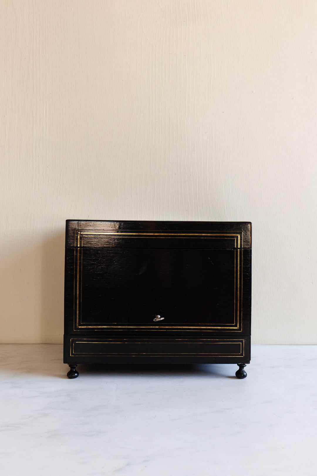 19th century Napoleon III ebonized rosewood “cave à liqueur”