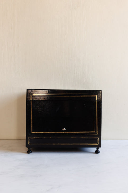 19th century Napoleon III ebonized rosewood “cave à liqueur”