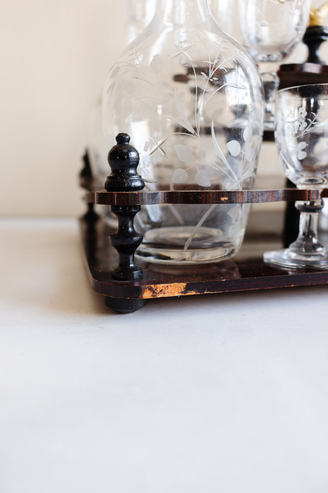 19th century Napoleon III ebonized rosewood “cave à liqueur”