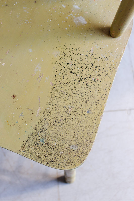 vintage french chippy paint farmhouse chair