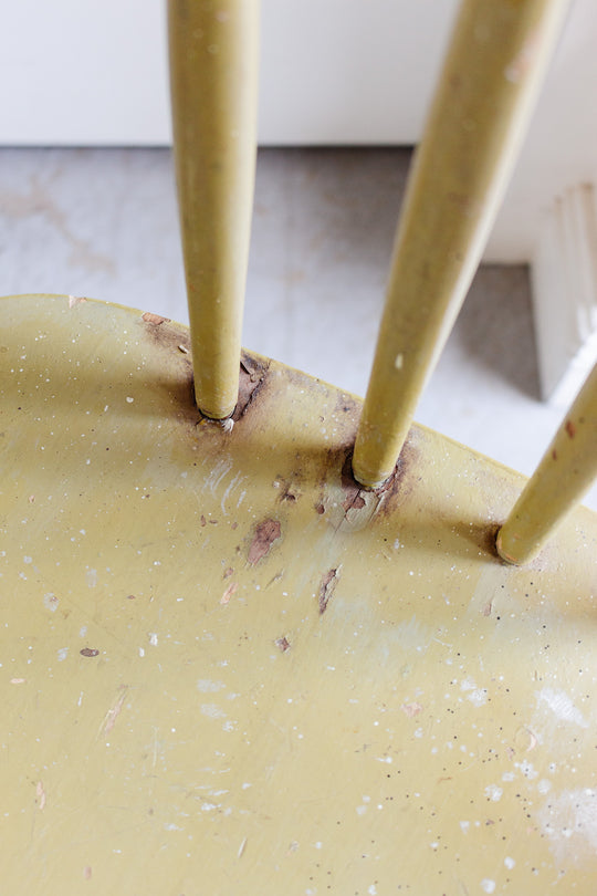 vintage french chippy paint farmhouse chair