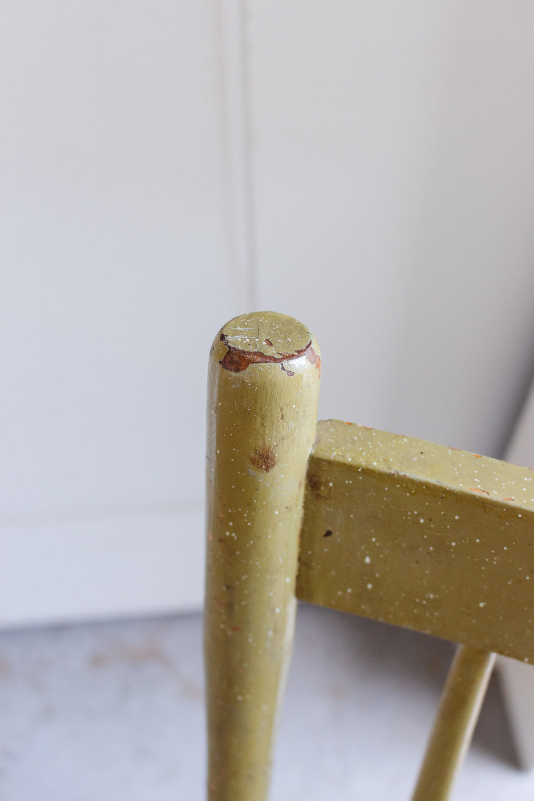 vintage french chippy paint farmhouse chair