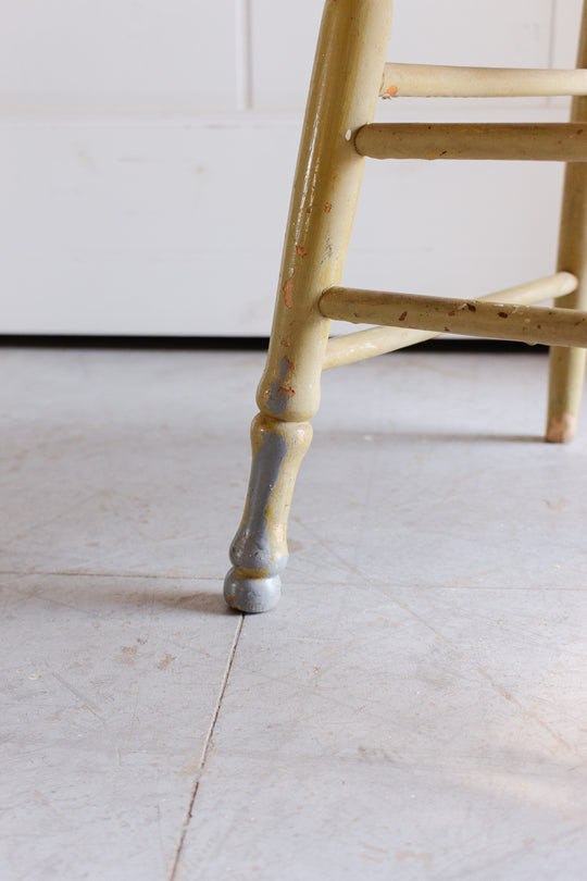 vintage french chippy paint farmhouse chair