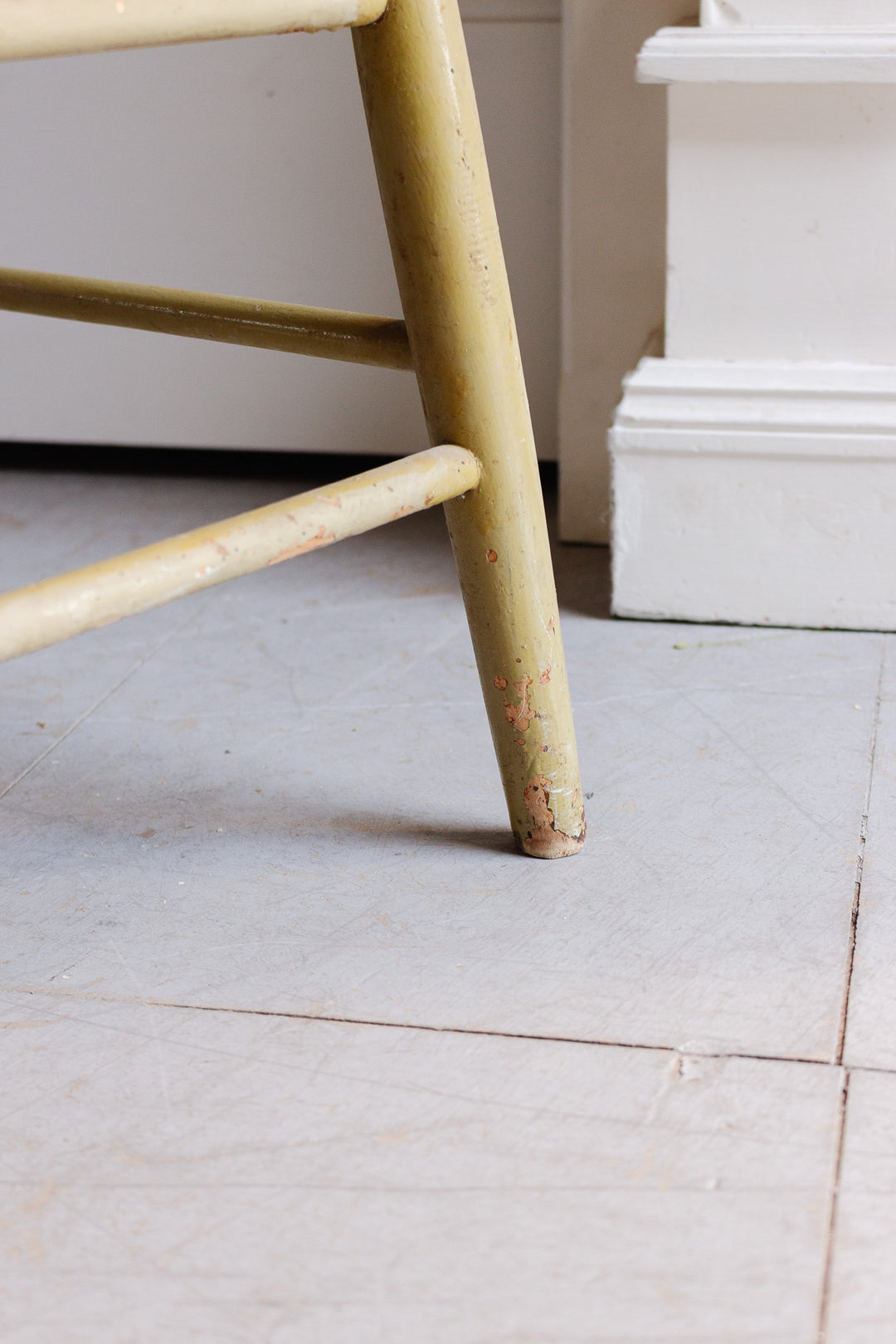 vintage french chippy paint farmhouse chair