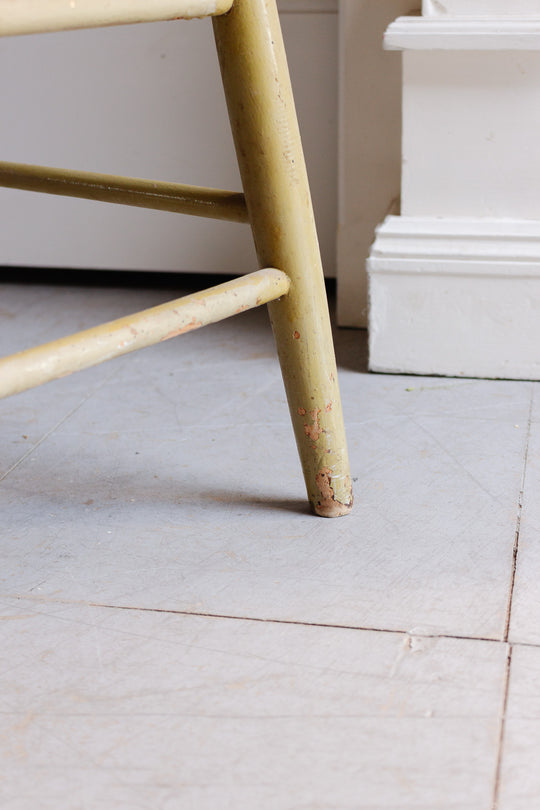 vintage french chippy paint farmhouse chair