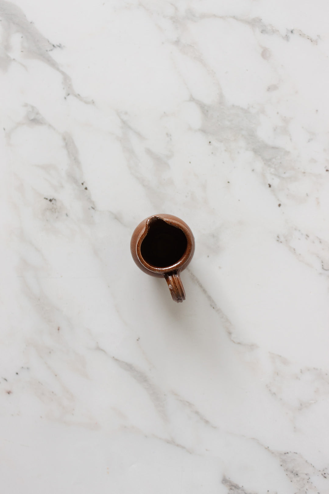 vintage french miniature stoneware pitcher