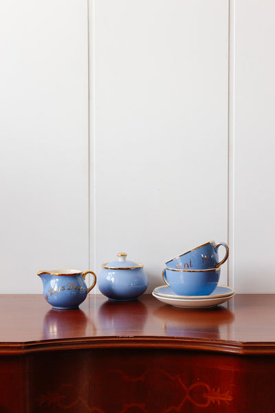 "moi et toi" vintage french Villeroy and Boch complete tea set