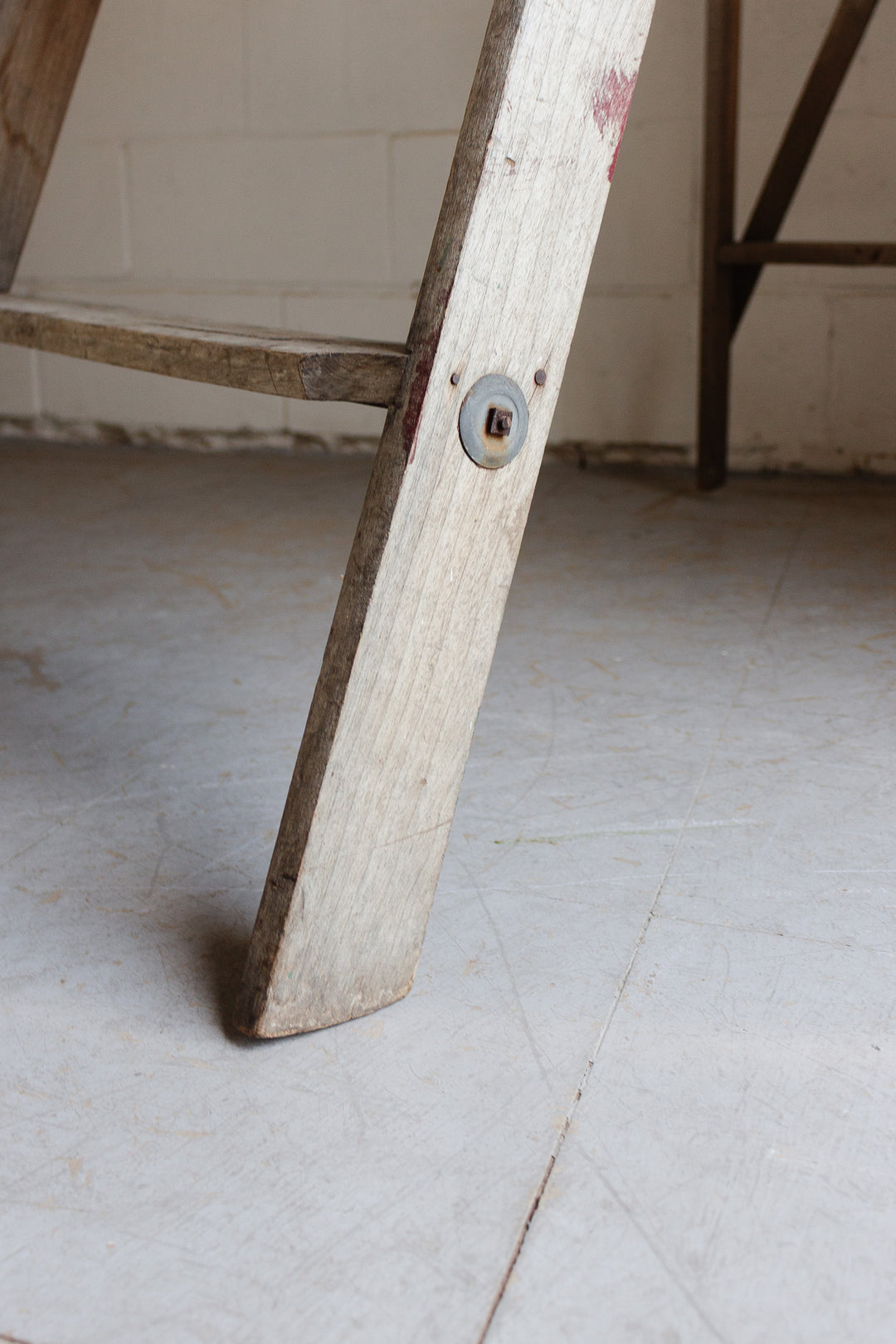 vintage wood painter's ladder