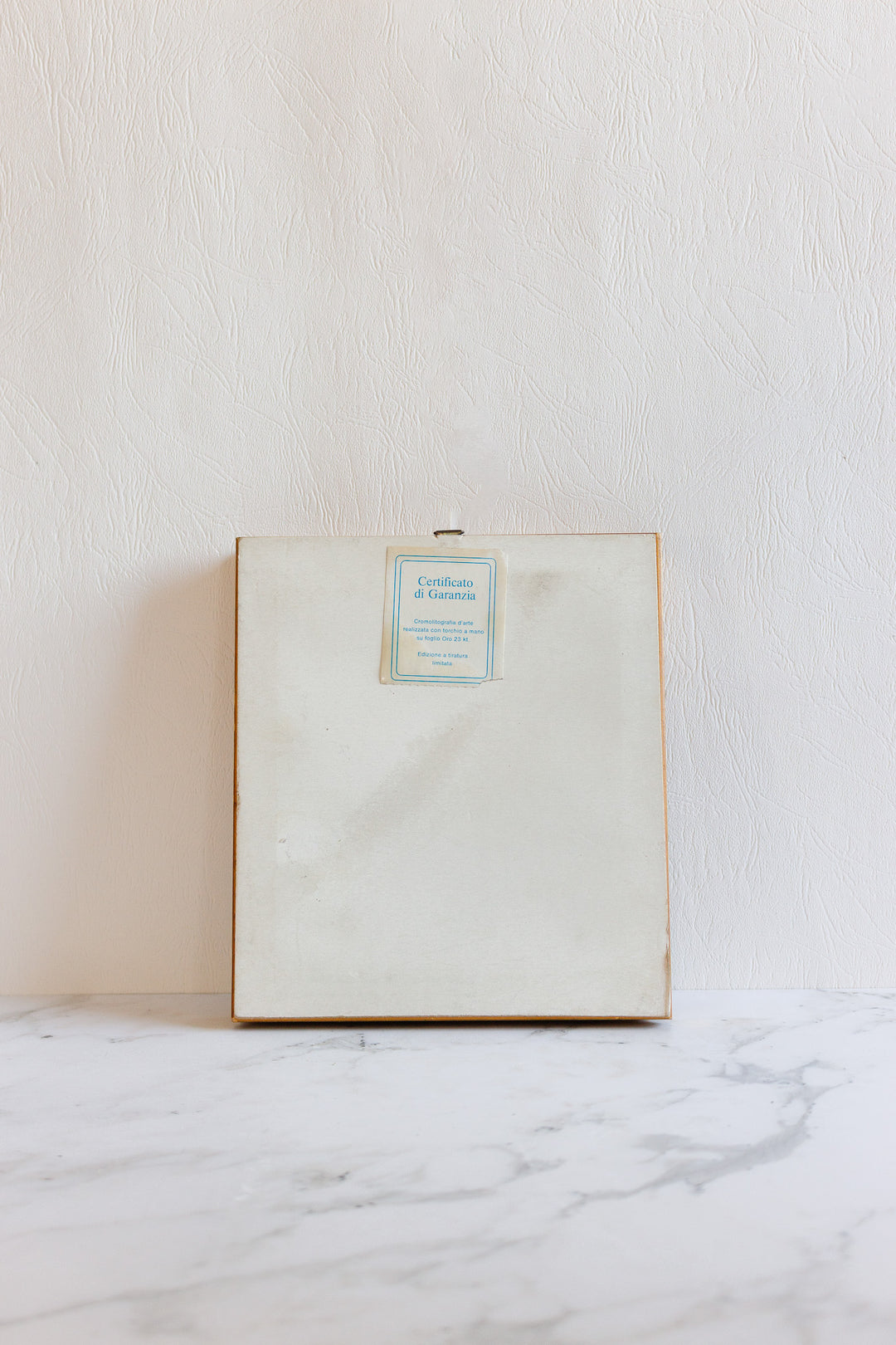 vintage italian 23k gold leaf art, set of 2