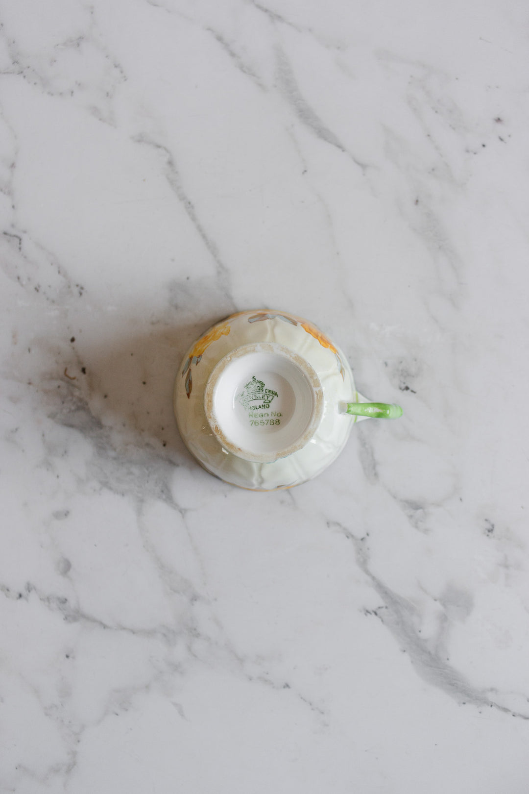 antique aynsley hand painted teacup and saucer