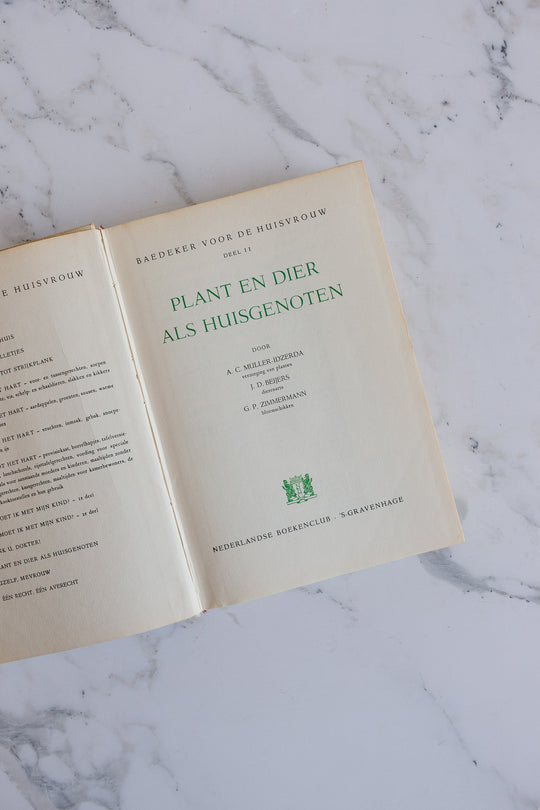 vintage hardcover Dutch house and home decorative books, set of 3