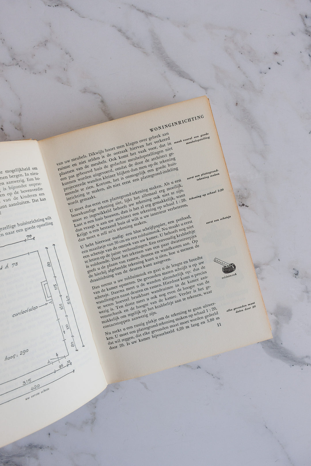 vintage hardcover Dutch house and home decorative books, set of 3