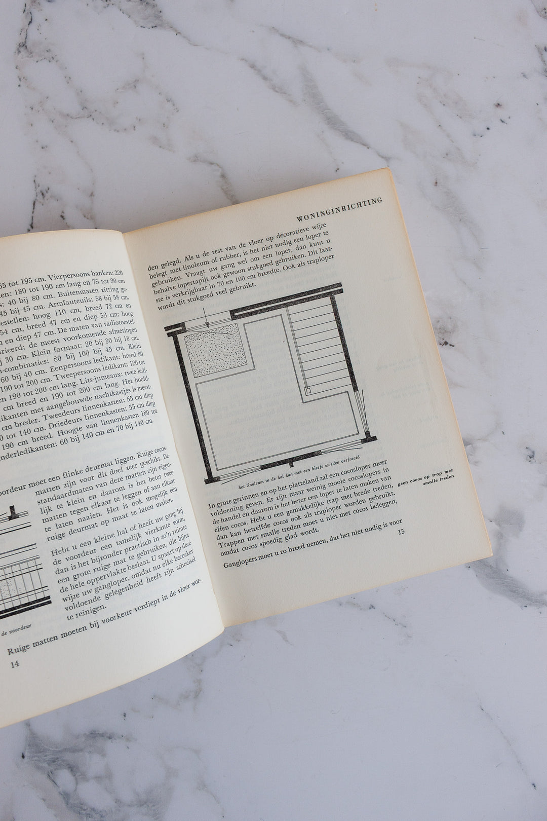 vintage hardcover Dutch house and home decorative books, set of 3