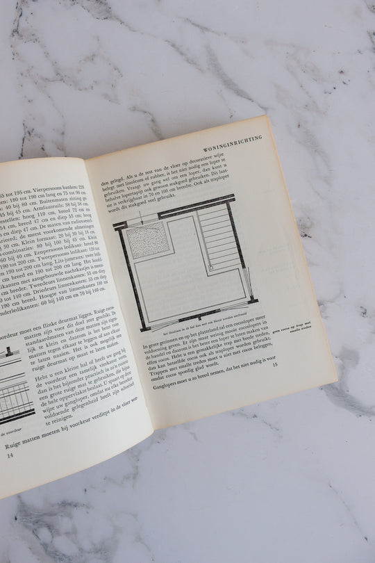 vintage hardcover Dutch house and home decorative books, set of 3