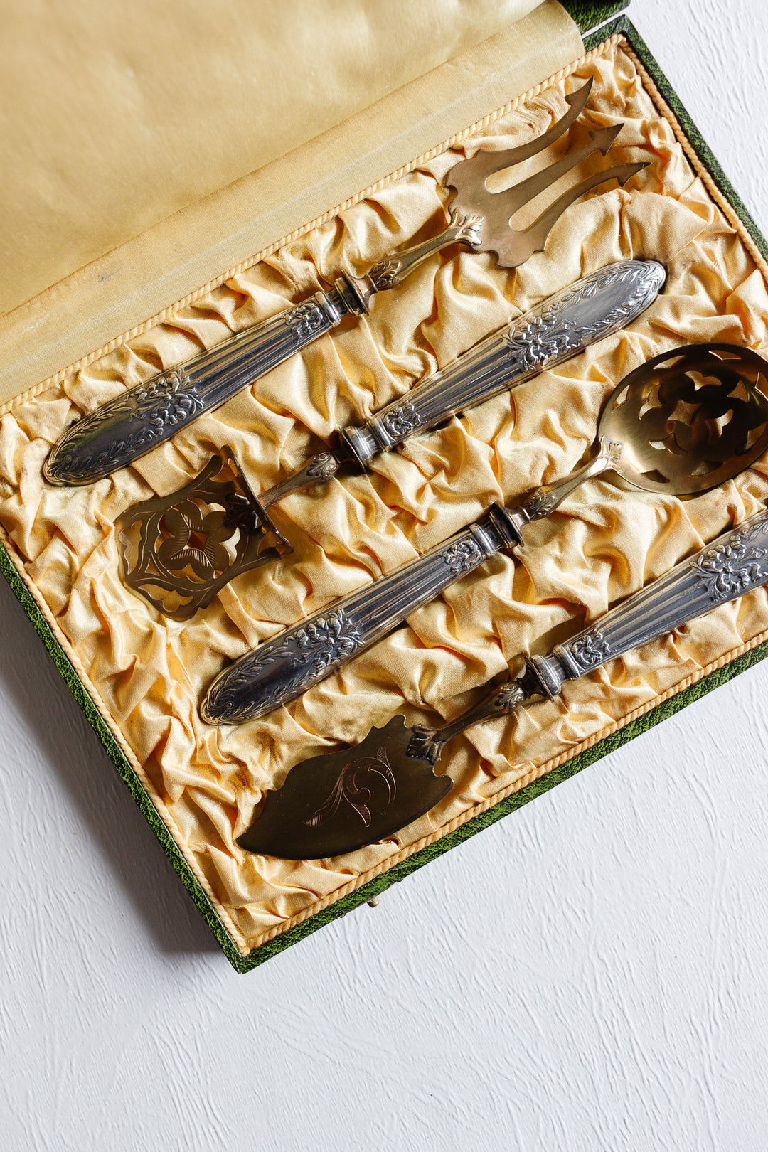 19th century french coutelier orfèvre serving set