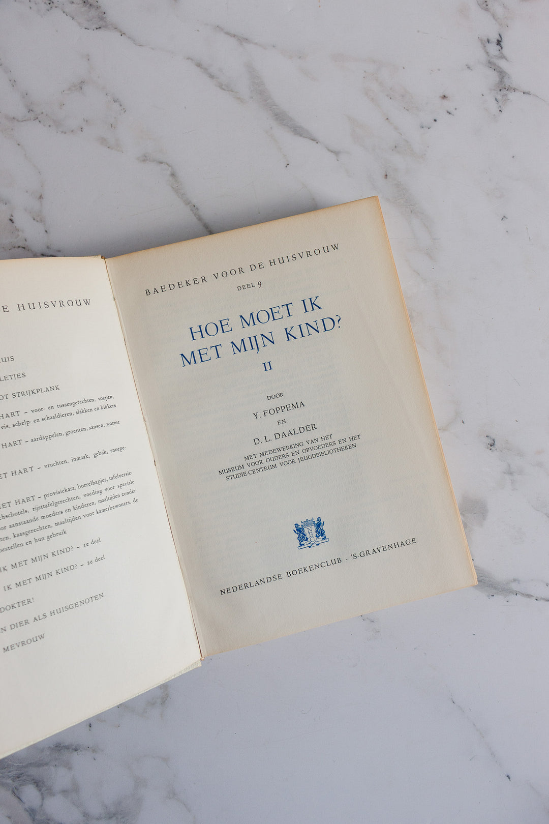 vintage hardcover Dutch house and home decorative books, set of 3