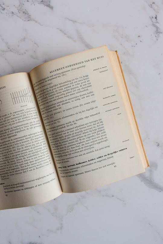 vintage hardcover Dutch house and home decorative books, set of 3