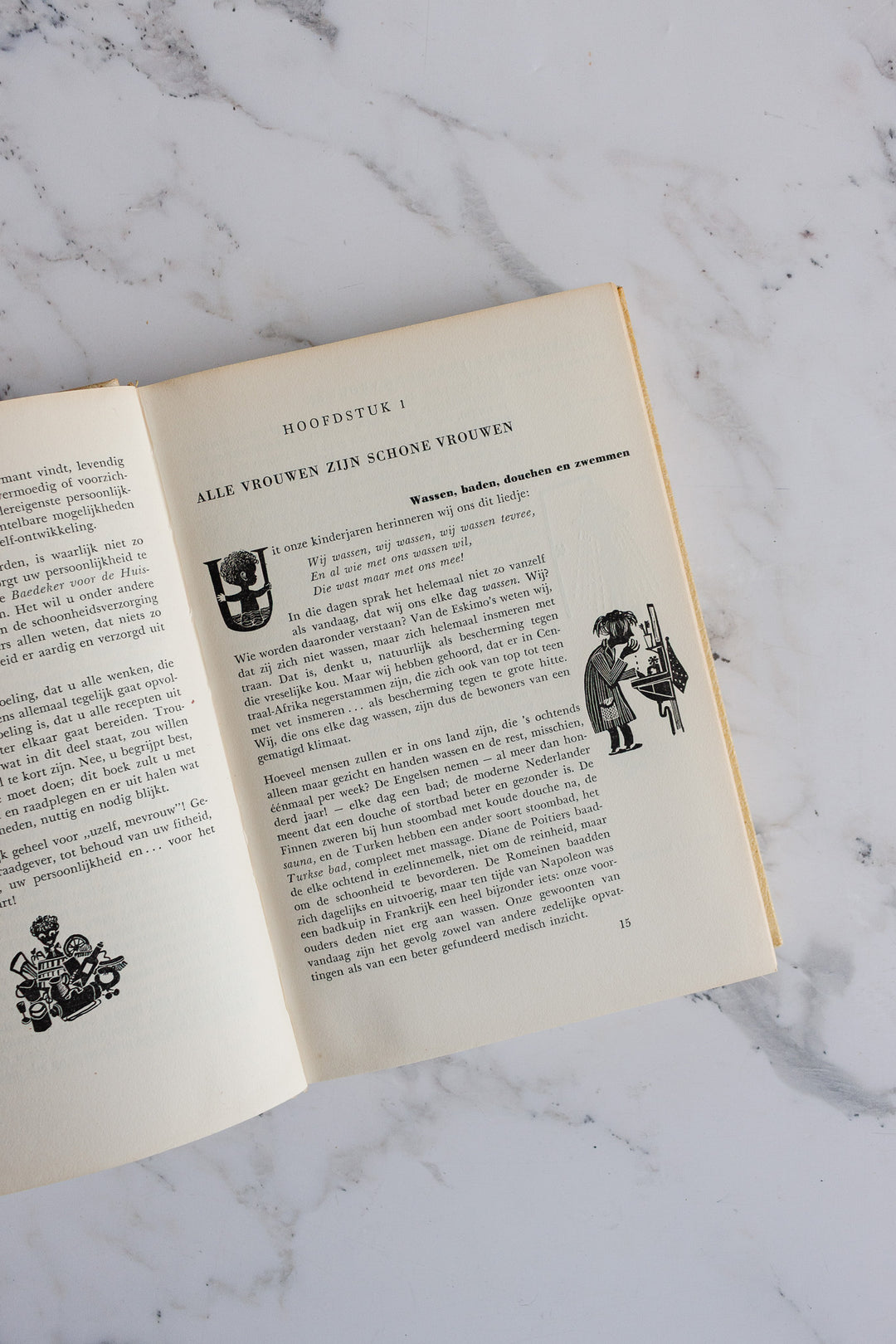 vintage hardcover Dutch house and home decorative books, set of 3