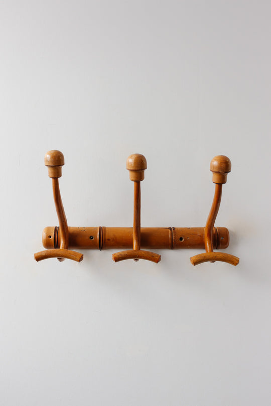 19th century french bentwood faux bamboo coat rack