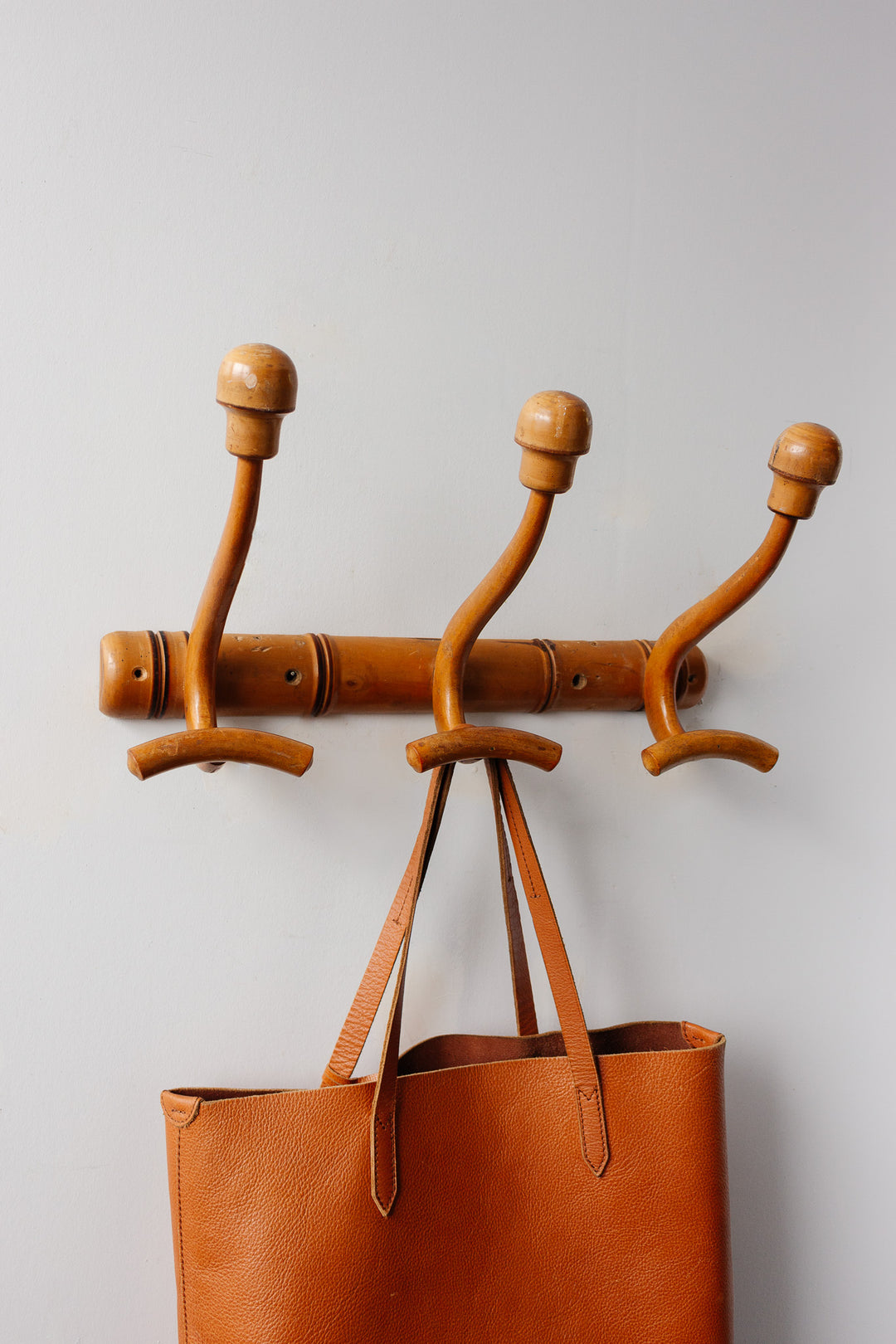 19th century french bentwood faux bamboo coat rack