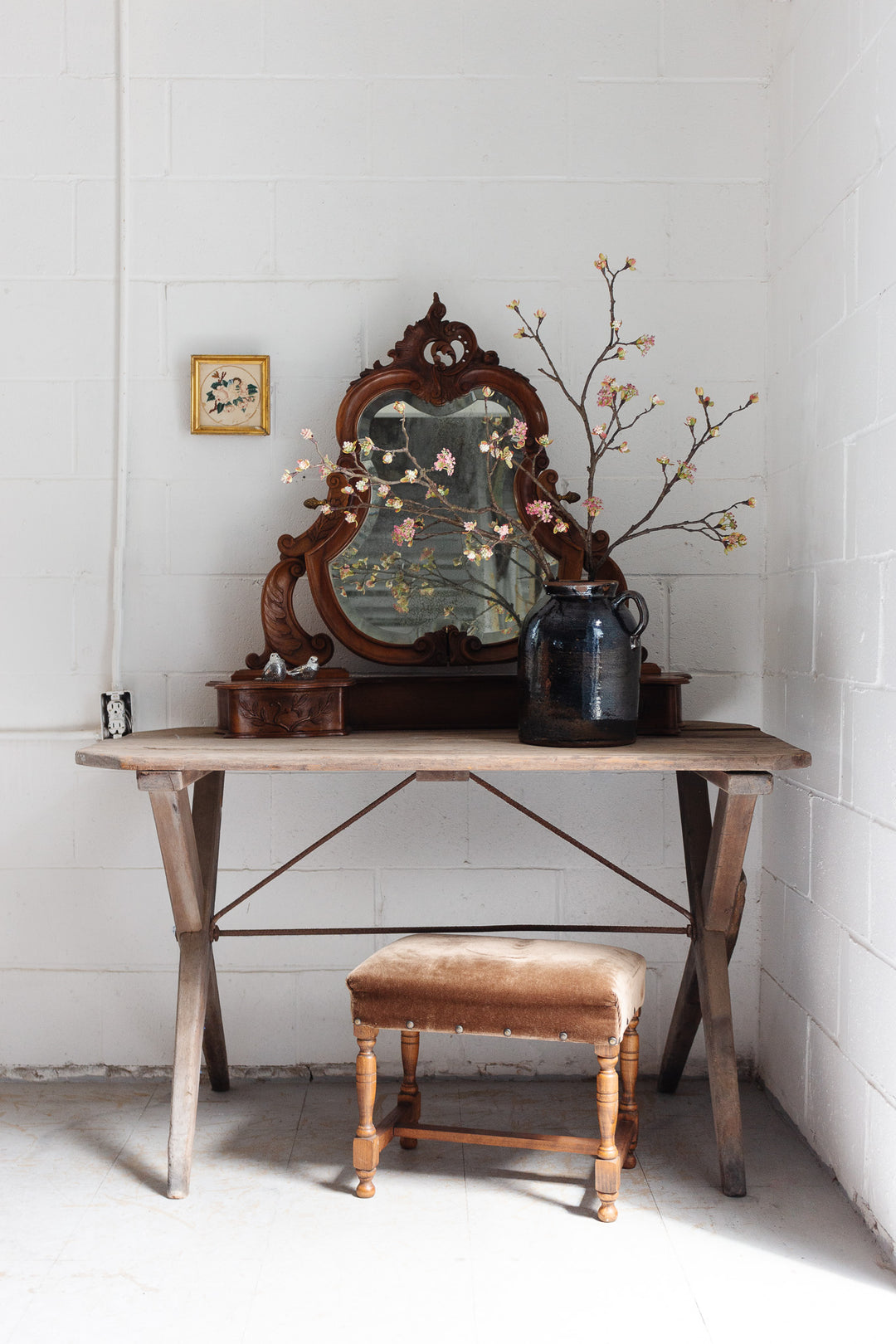 19th century English pine tavern table