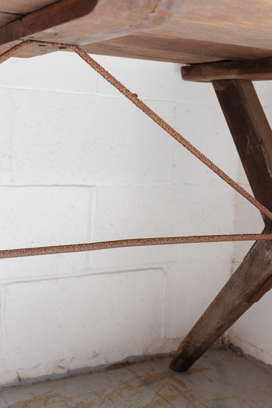 19th century English pine tavern table
