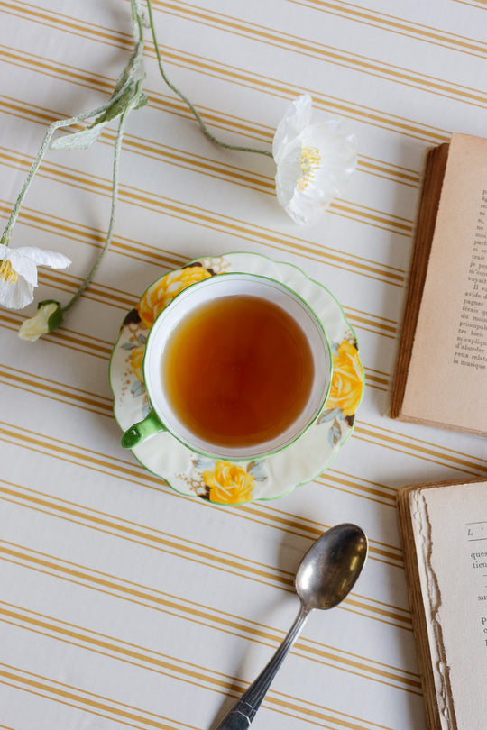 antique aynsley hand painted teacup and saucer