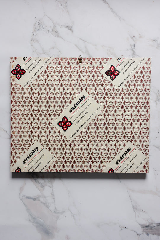 vintage french woodblock print  "la tenuta"