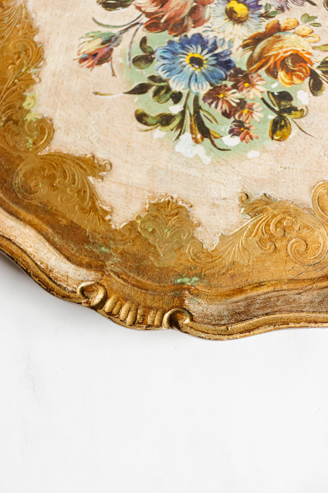 vintage italian florentine tray