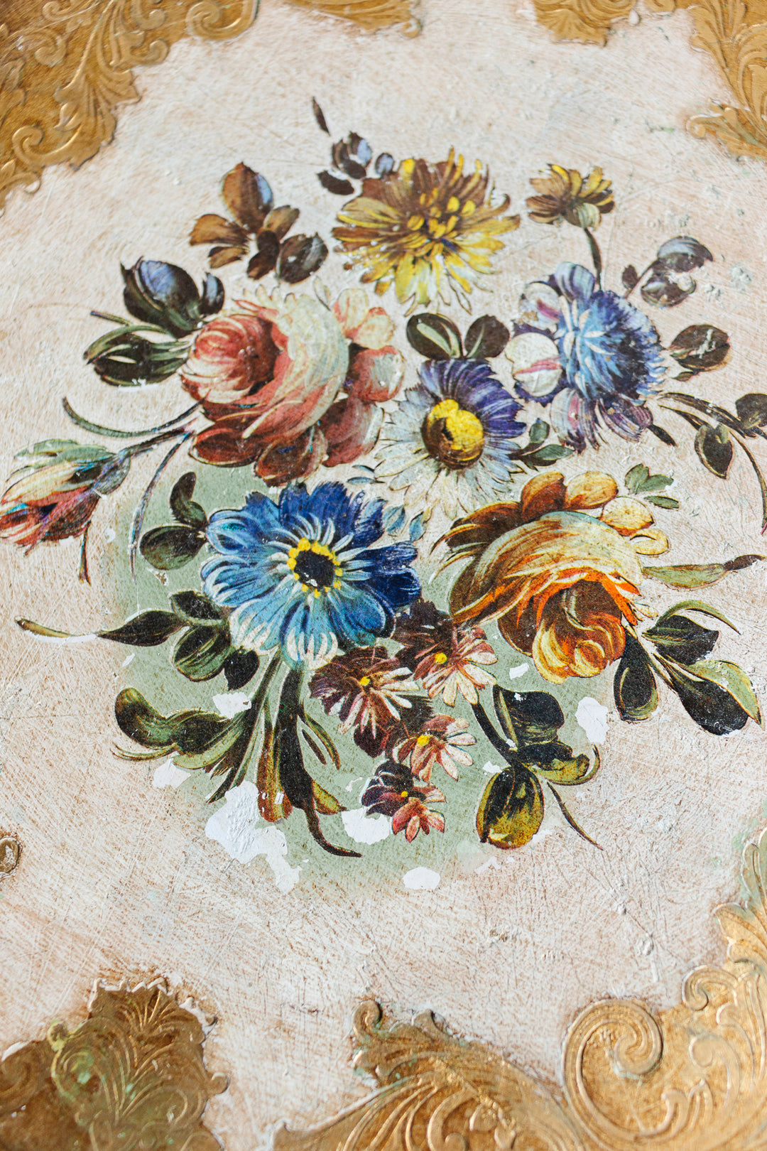 vintage italian florentine tray