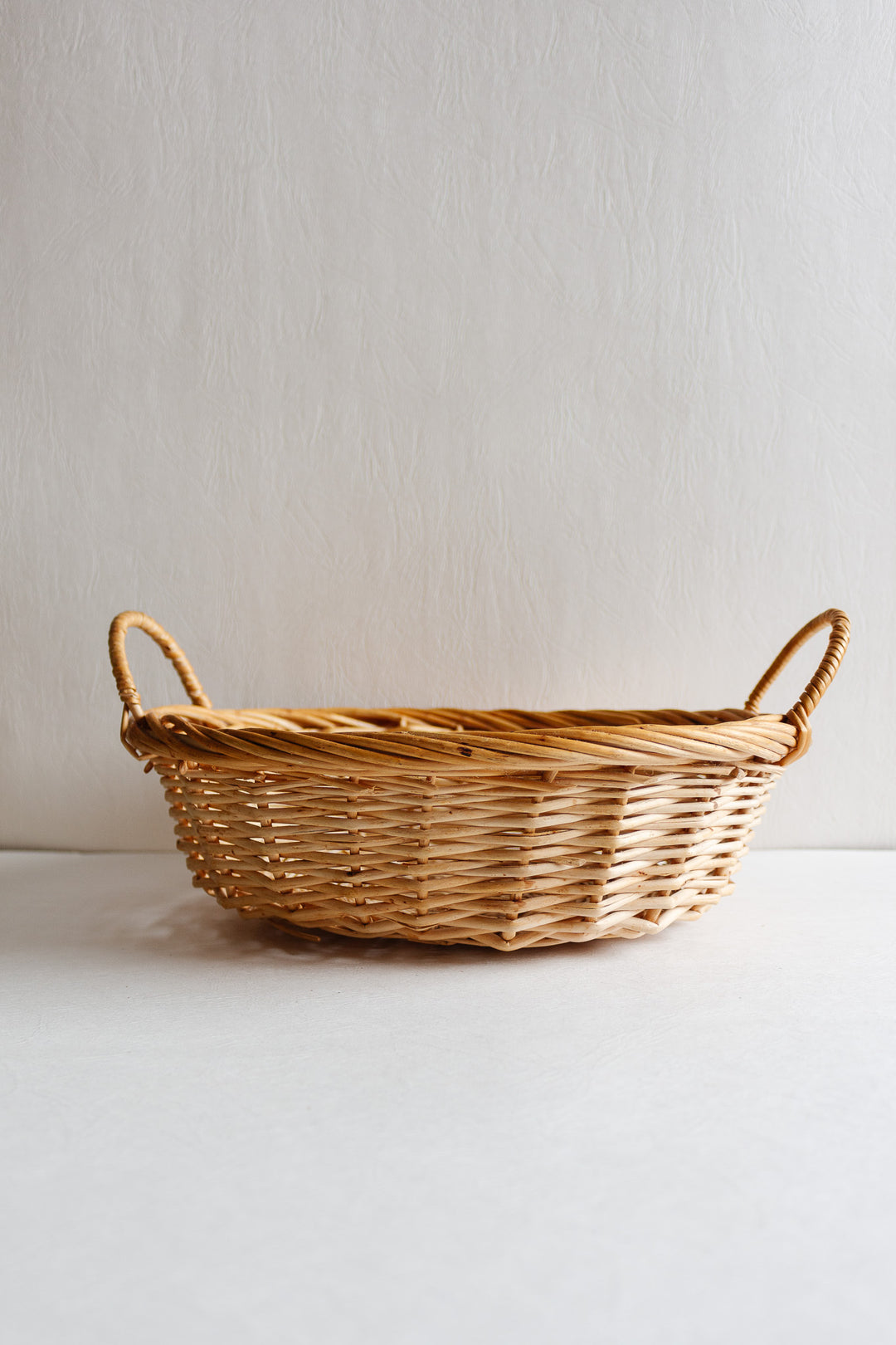 vintage french woven fruit basket