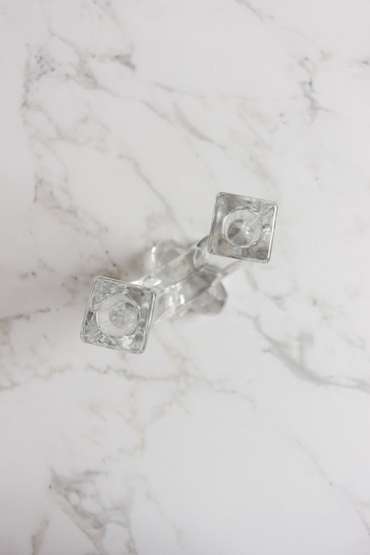 vintage vannes crystal candlestick