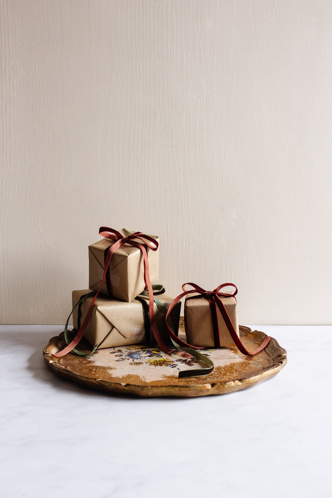 vintage italian florentine tray