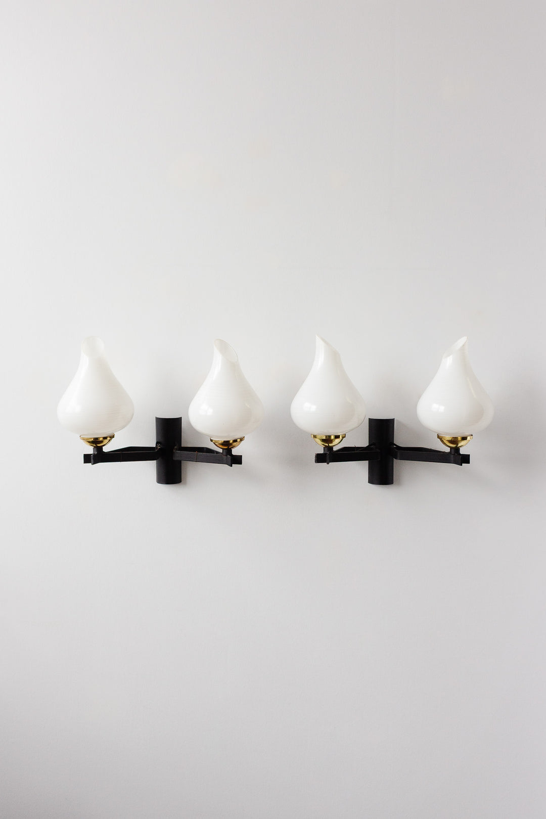 pair of 1960s italian stilnovo style sconces